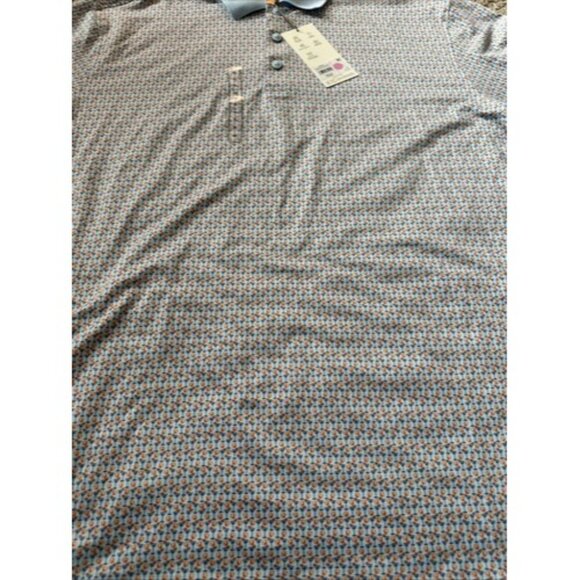 Walter Hagen Men's Clubhouse 19th Hole Golf Polo Nineteenth Blue/Orange Size XL - Picture 6 of 13